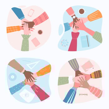 Diversity Illustration Collection vector