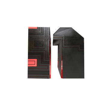 sci-fi text effect letter n. 3d render png