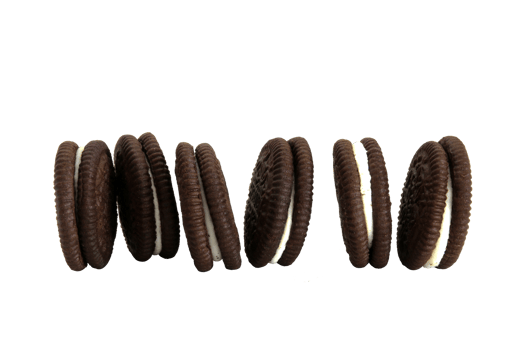 cookies chocolate with cream filling between isolated on transparent background png file