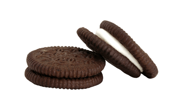 cookies chocolate with cream filling between isolated on transparent background png file