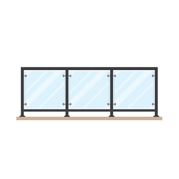 Balcony cartoon vector. Railing vector. Fence vector. vector