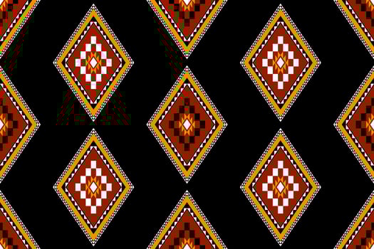 Geometric ethnic oriental seamless pattern traditional Design for background, carpet, wallpaper, clothing, wrapping, batik, fabric, Vector, illustration, embroidery style. vector