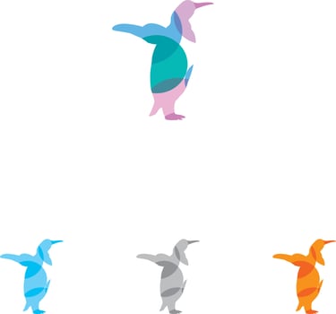 Penguin vector logo design. Penguin icon vector design. Symbol logo illustration.