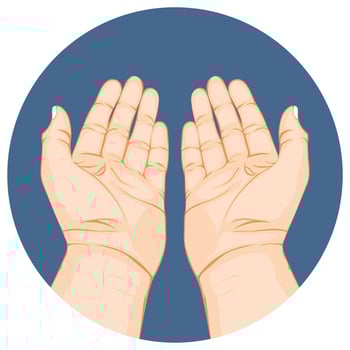 Ramadan icon for pray. vector
