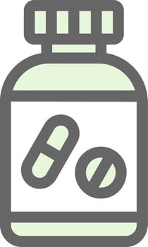 Tablets Bottle Vector Icon Design