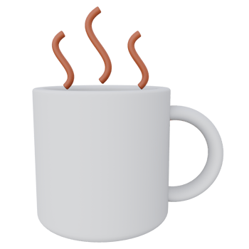 hot chocolate 3d rendering icon illustration, winter season png