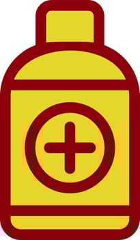 Ointment Bottle Vector Icon Design
