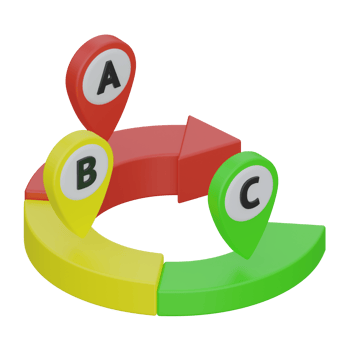 data analytics 3d rendering icon illustration, chart png