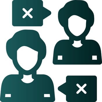 People Disagree Vector Icon Design