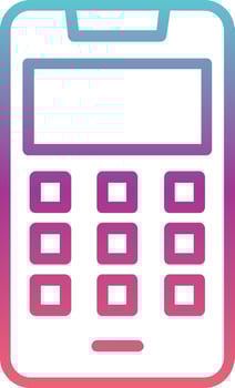 Dial Pad Vector Icon