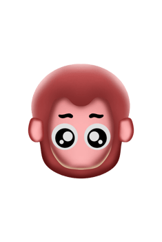 Emoticon Character Cartoon Animal Monkey png