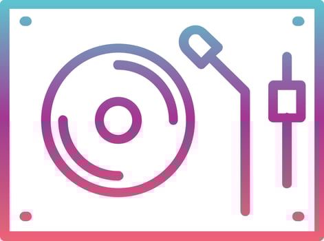 Turntable Vector Icon