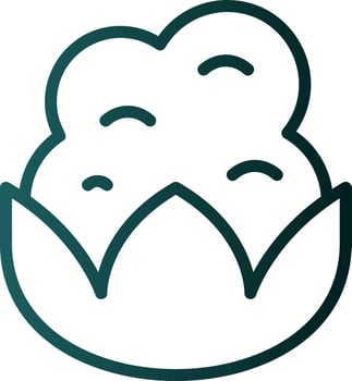 Cauliflower Vector Icon Design