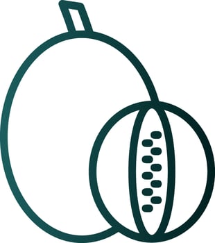 Rockmelon Vector Icon Design
