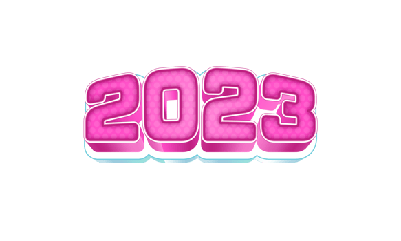 comic style in 2023 new year celebration png
