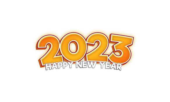 comic style in 2023 new year celebration png
