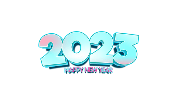 comic style in 2023 new year celebration png