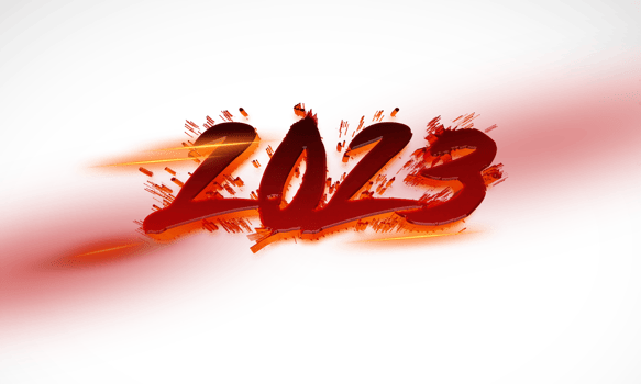red 2023 new year celebration png