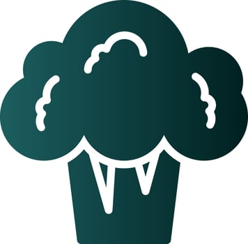 Broccoli Vector Icon Design