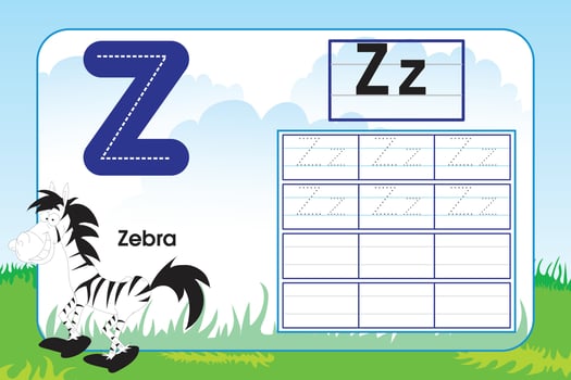Kids activity worksheet, student playland background vector