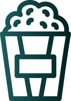 Popcorn Vector Icon Design