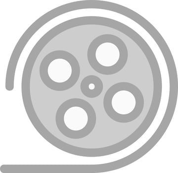 Film Reel Vector Icon Design