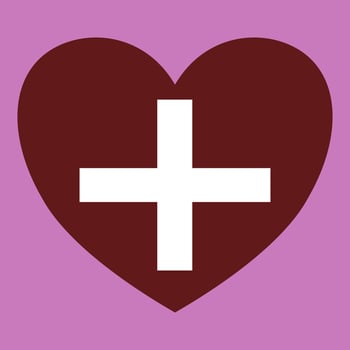 Give hearts on Valentine's Day, pink red love. vector