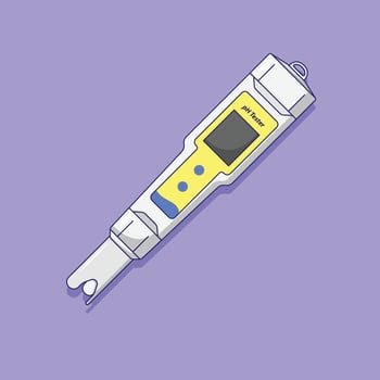 Digital pH Meter Vector Icon Illustration. Digital pH Tester Vector. Flat Cartoon Style Suitable for Web Landing Page, Banner, Flyer, Sticker, Wallpaper, Background