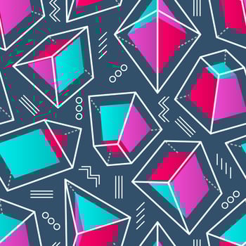 Solid Shapes Geometric Pattern vector