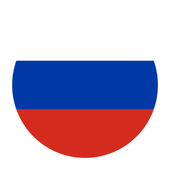 Russia Flat Rounded Flag Icon with Transparent Background png