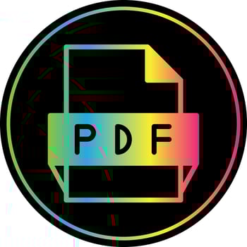 Pdf File Format Icon vector