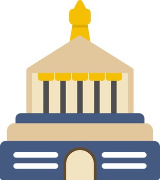 Halicarnassus Mausoleum Vector Icon Design