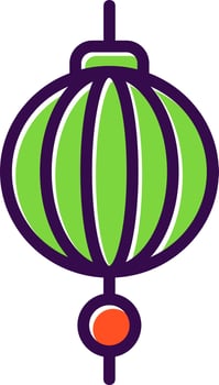 Sky Lantern Vector Icon Design