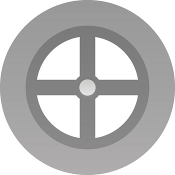 Wheel Vector Icon Design