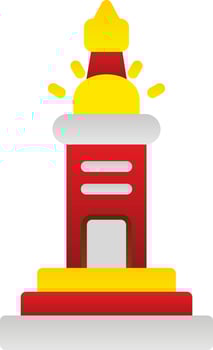 Lighthouse Of Alexandria Vector Icon Design