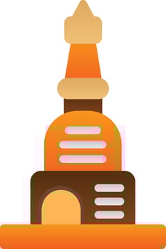 Stupa Vector Icon Design