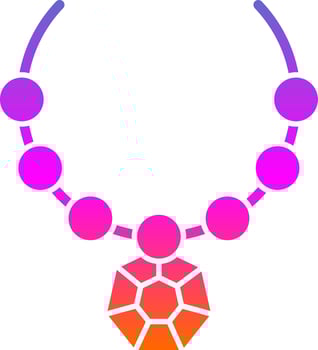 Necklace Vector Icon Design