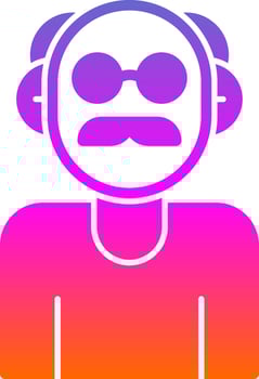 Old People Vector Icon Design
