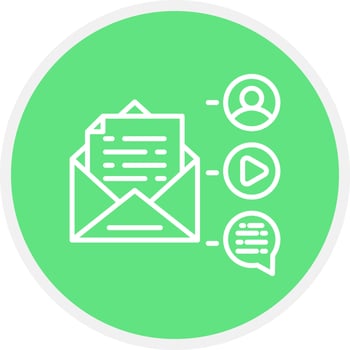 Mail Advertising Creative Icon Design vector