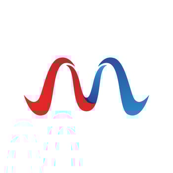 M Letter Logo Template vector