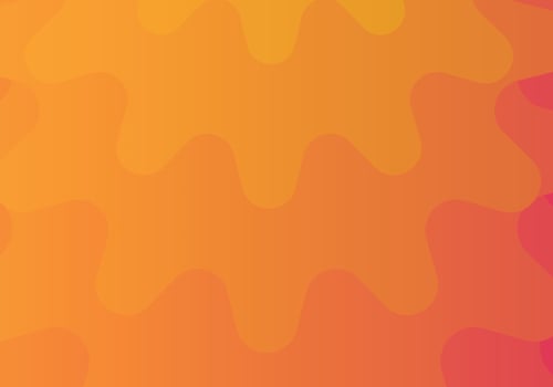 Abstract background consisting of wavy wavy curves. Gradient from light orange to dark vector
