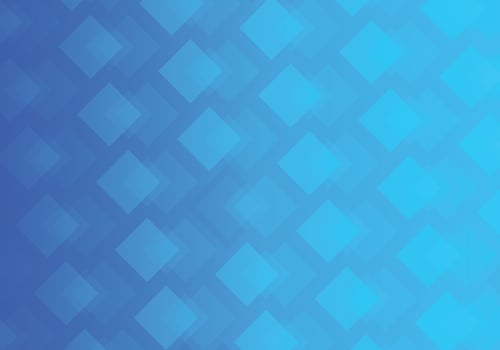 Abstract background composed of technologically themed squares gradient from light blue to dark vector