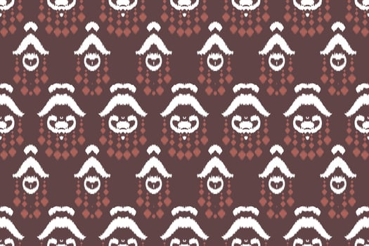 Ikkat or ikat Aztec batik textile seamless pattern digital vector design for Print saree Kurti Borneo Fabric border brush symbols swatches cotton