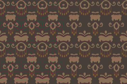 Motif ikat print batik textile seamless pattern digital vector design for Print saree Kurti Borneo Fabric border brush symbols swatches stylish