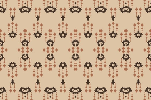 Ethnic ikat flowers batik textile seamless pattern digital vector design for Print saree Kurti Borneo Fabric border brush symbols swatches stylish