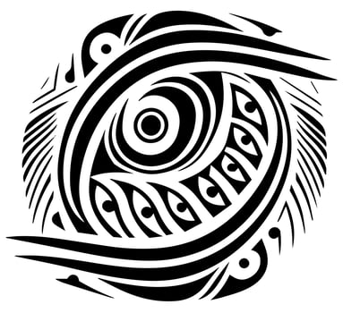Tribal textures patterns graphic design tattoo logo editable vector