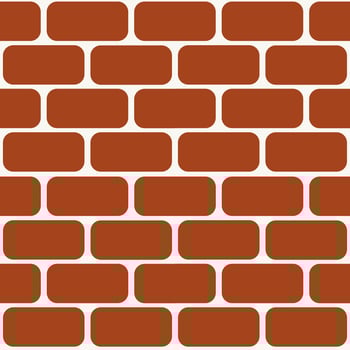 Vector background seamless pattern of brown brick wall