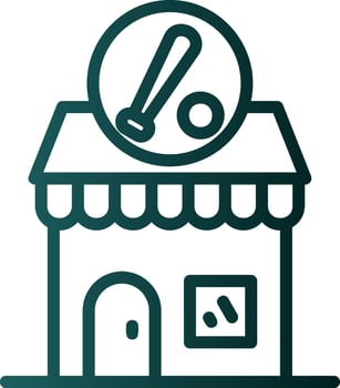 Sports Shop Vector Icon Design