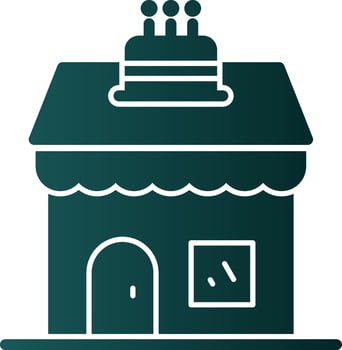 Cake Shop Vector Icon Design