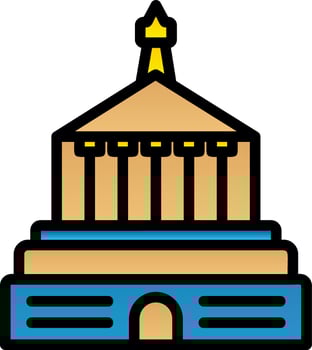 Halicarnassus Mausoleum Vector Icon Design